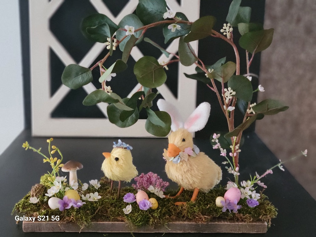 Duck Bunny and Chick Centerpiece