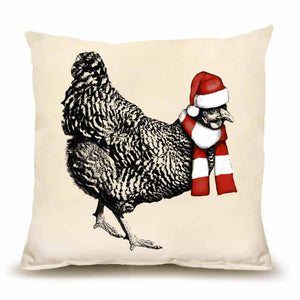 Santa Hen Medium Pillow