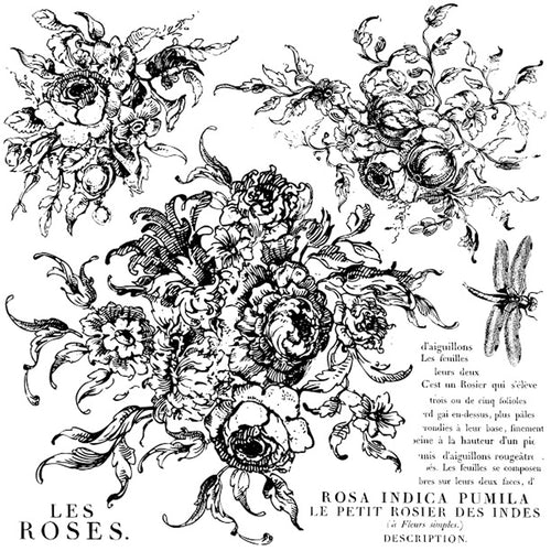 IOD Decor Stamp Rose Toile