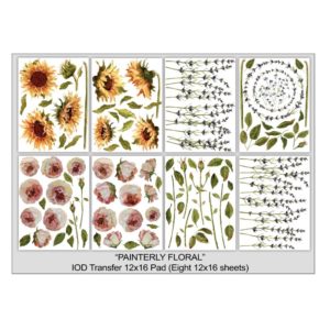IOD Decor Transfer Painterly Floral